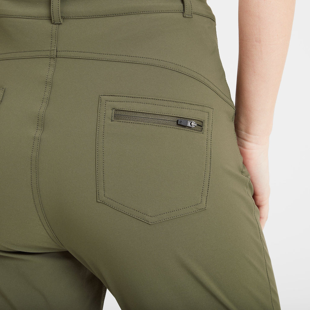 Milton Womens Water Resistant Slim Trouser Regular - Khaki - Image 6