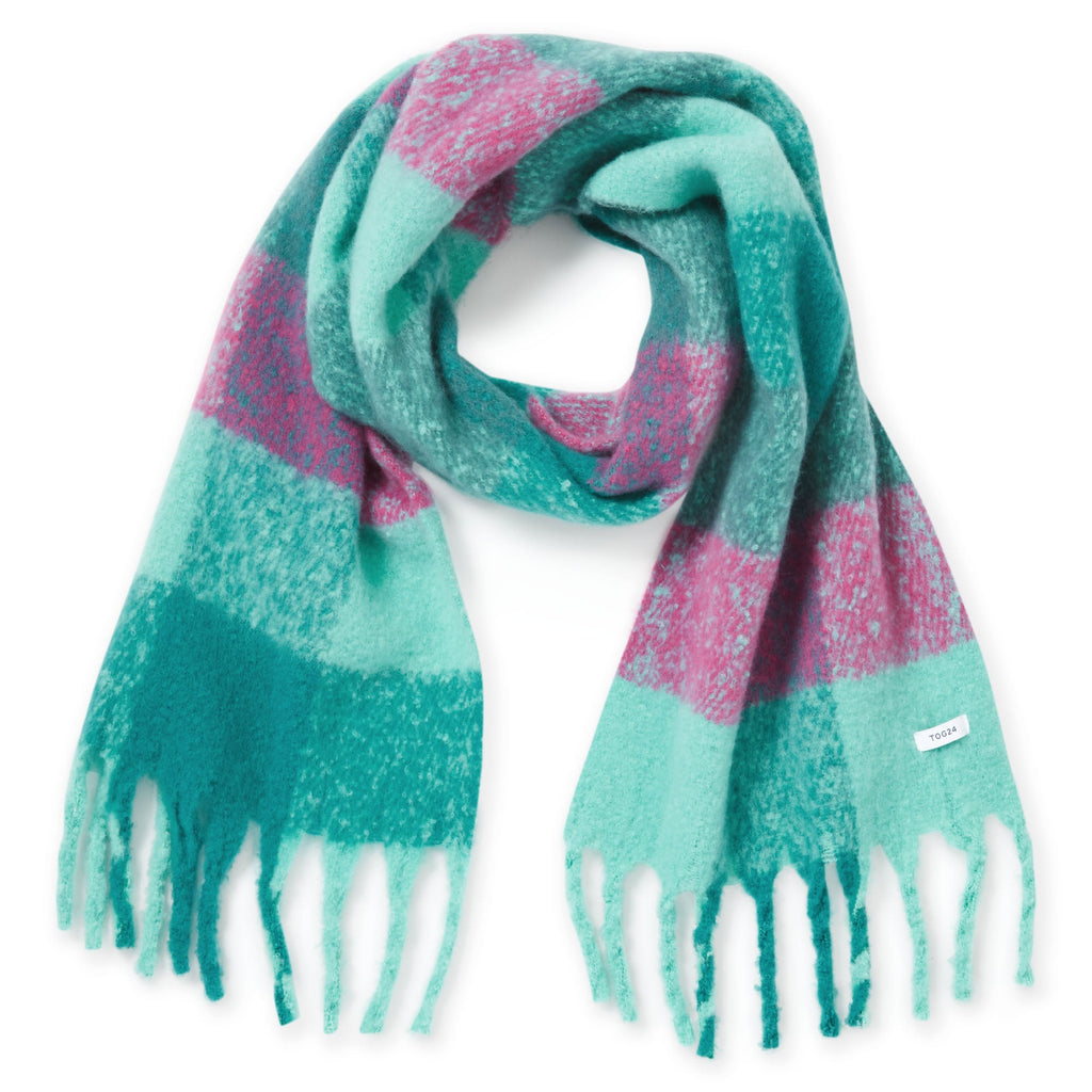Miyara Woven Scarf - Berry Check - Image 2
