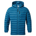 North Mens RDS Certified Down Hooded Jacket - Marine Blue - Image 8