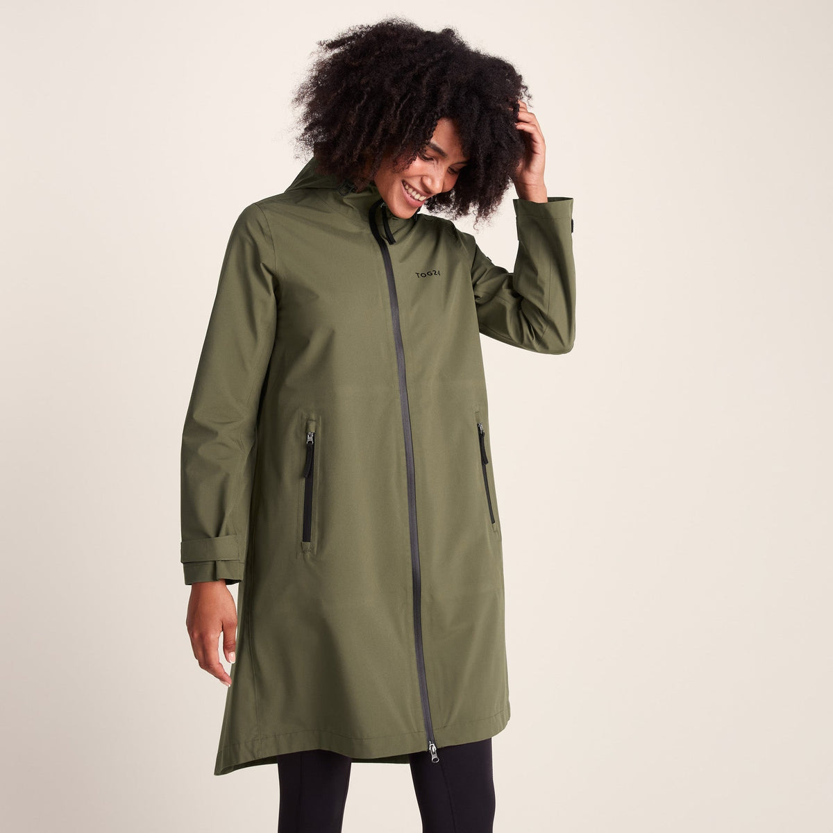 Nova Womens Performance Waterproof Jacket - Khaki - Image 3
