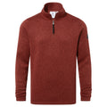 Pearson Mens Knitlook Quarter Zip Fleece - Clay Marl - Image 9