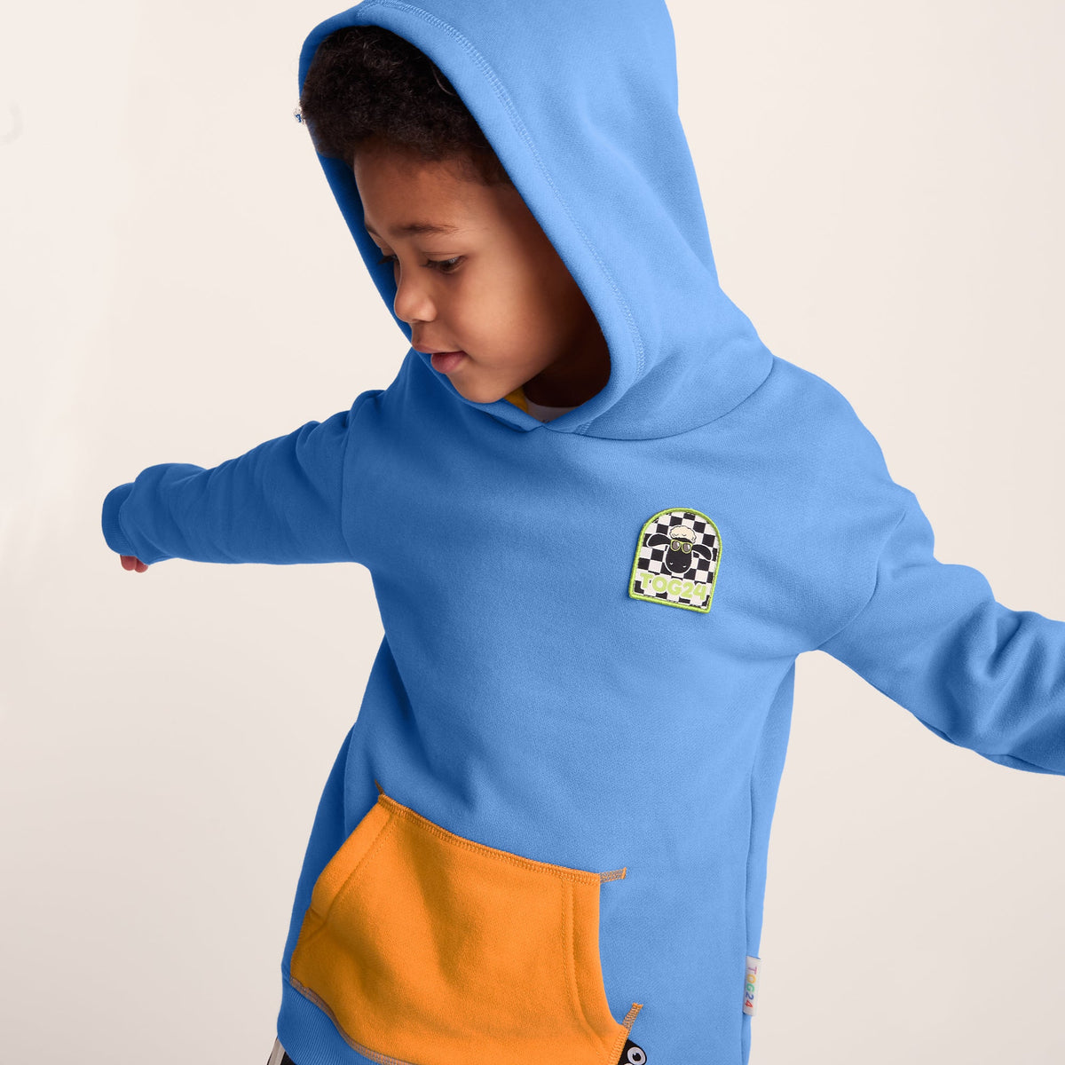 Pelibuey Kids Shaun the Sheep Hoody - Bluebell - Image 6