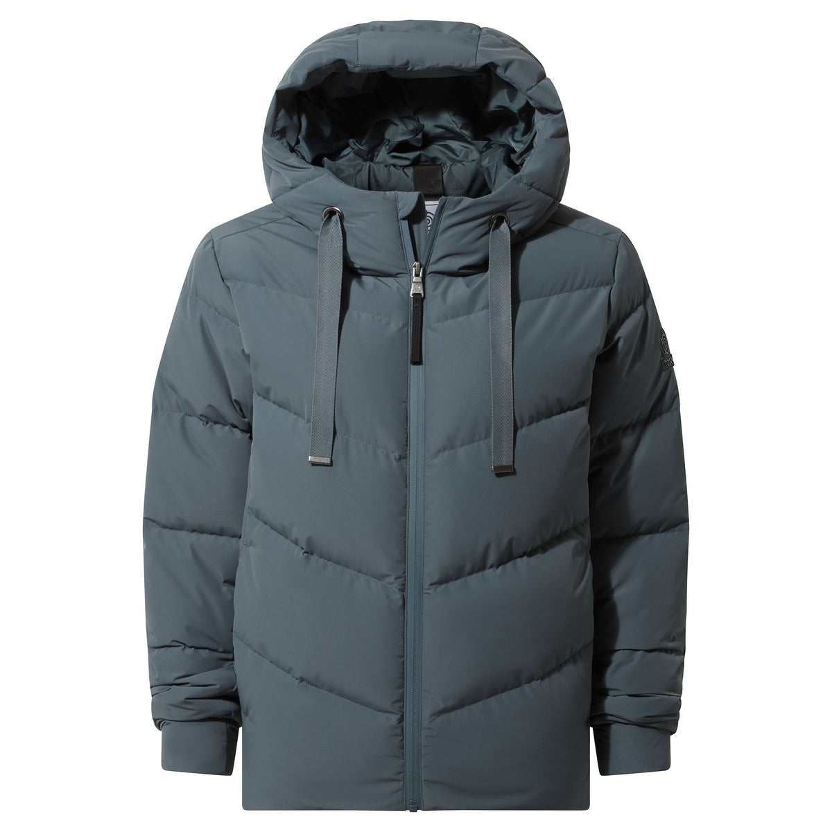 Raleigh Luxe Womens Shower Resistant Down Insulated Jacket - Graphite - Image 9