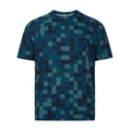 Rayan Mens Performance T-Shirt - Inky Blue Pixel Print - Image 6