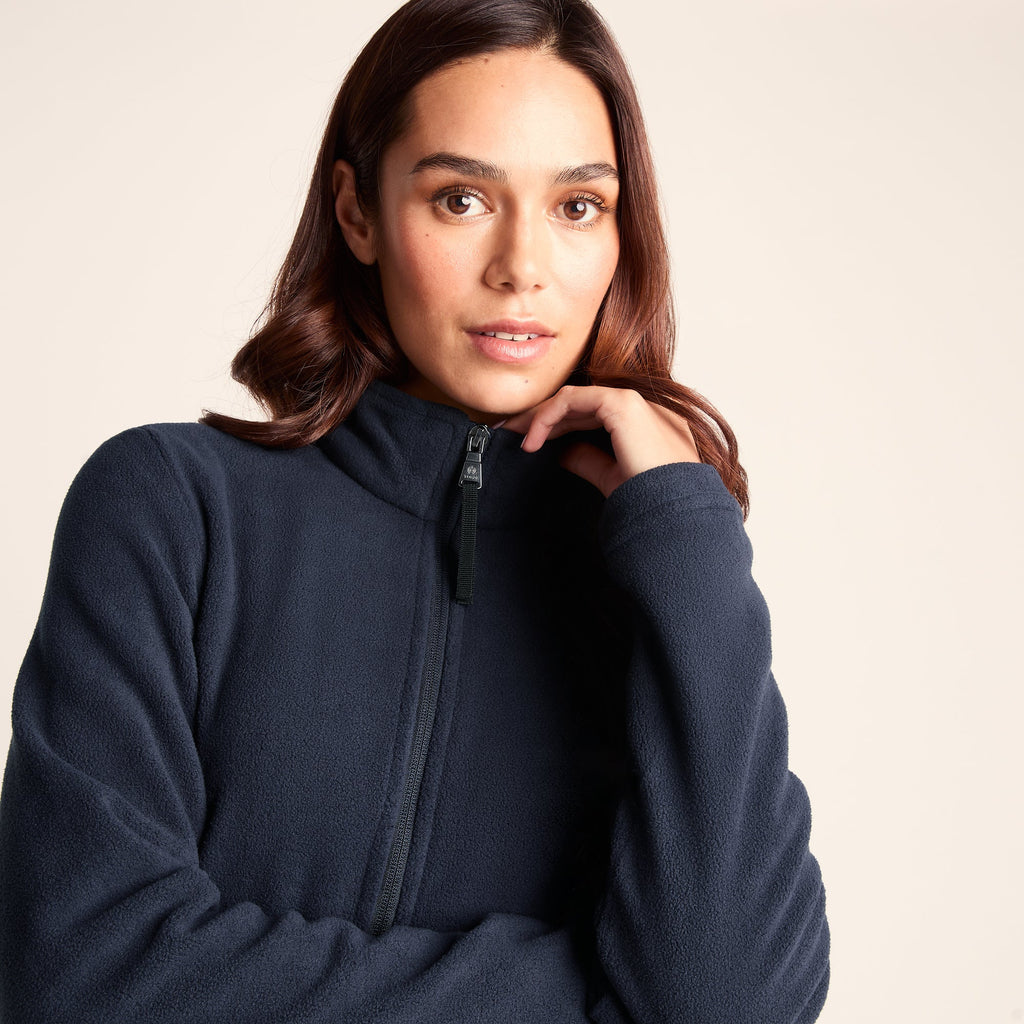 Revive Womens Fleece Jacket - Dark Indigo - Image 5