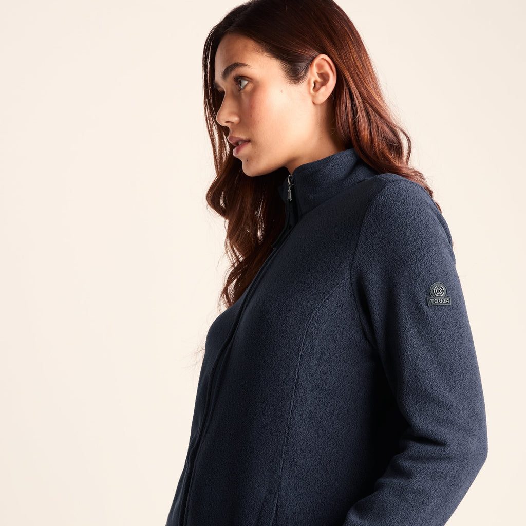 Revive Womens Fleece Jacket - Dark Indigo - Image 6