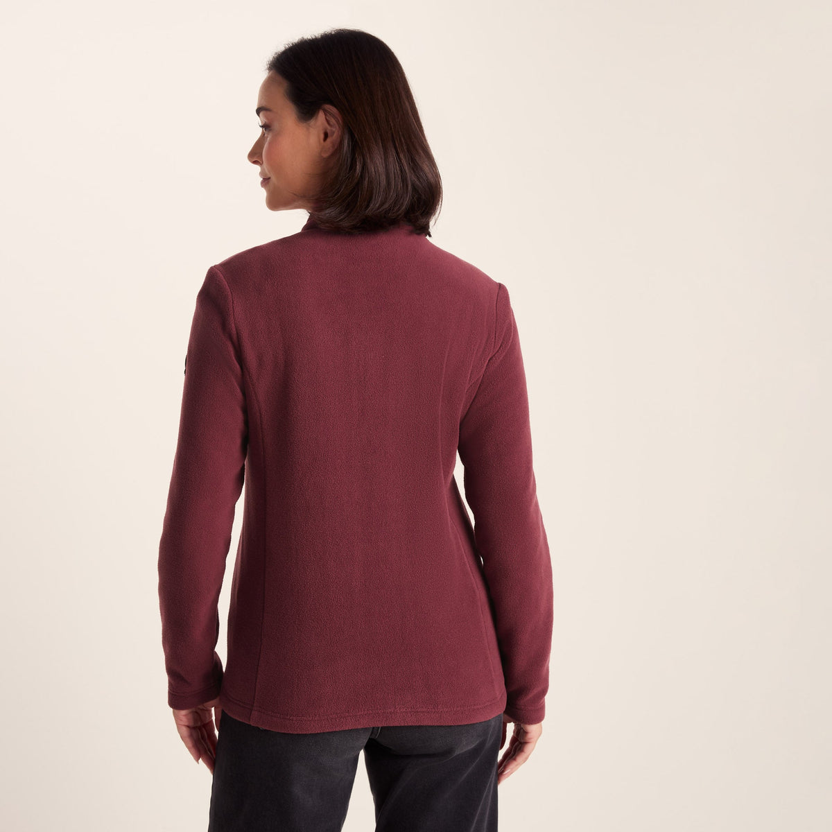Revive Womens Fleece Jacket - Burgundy - Image 7