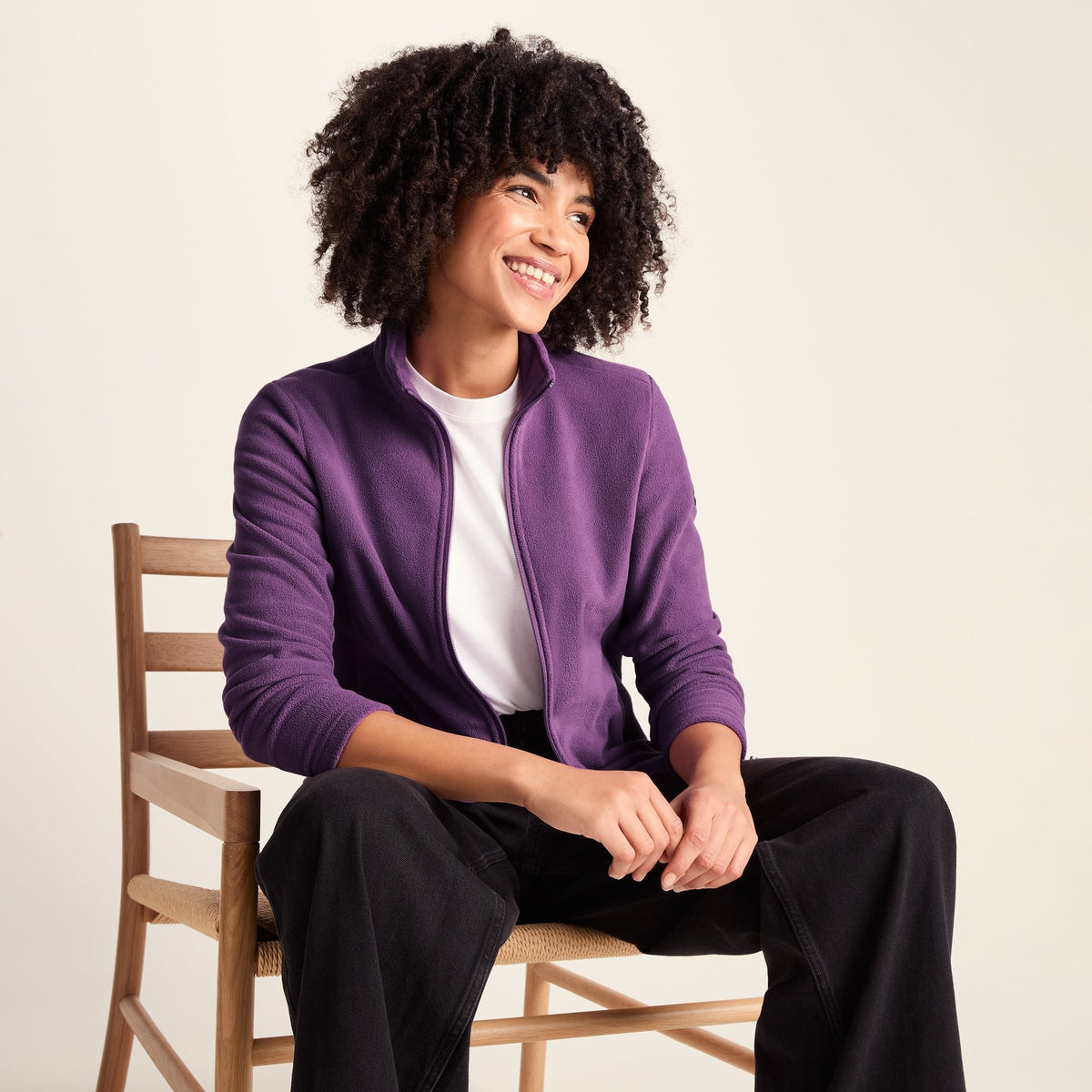 Revive Womens Fleece Jacket - Orchid - Image 2