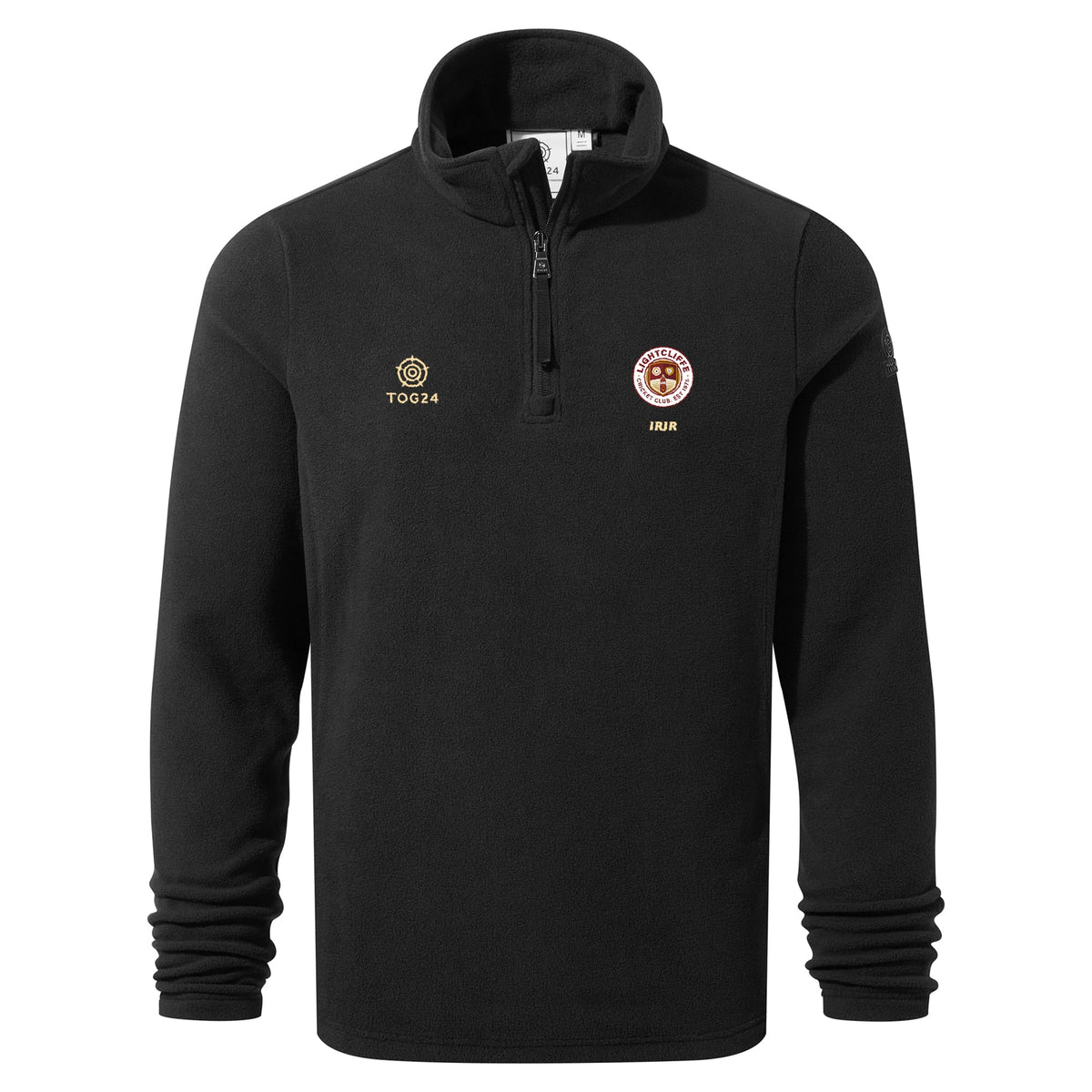 Lightcliffe CC Mens - Revive Quarter Zip Fleece Black - Image 2
