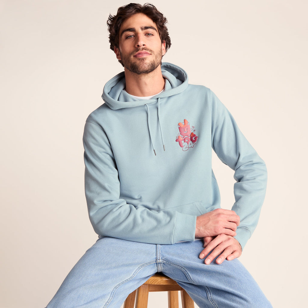 Riverton Mens Relaxed Fit Supersoft Hattie Clark Hoody - Summer Sky - Image 4