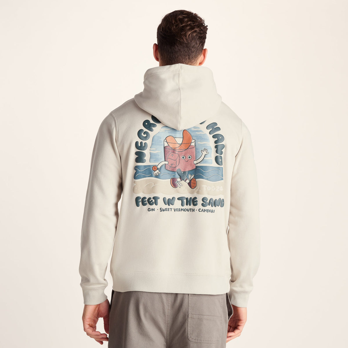 Riverton Mens Relaxed Fit Supersoft Hattie Clark Hoody - Warm Cloud - Image 3