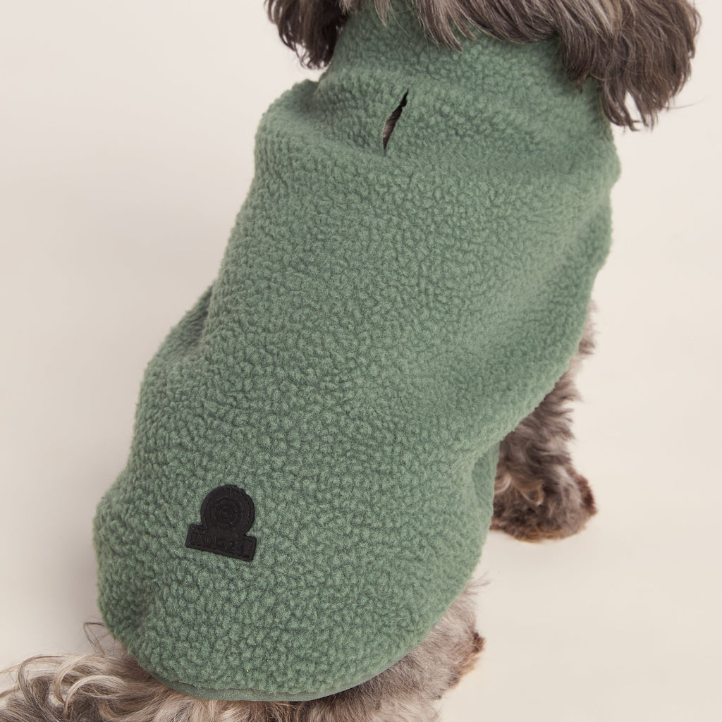 Rover Sherpa Dog Coat XS - Light Forest - Image 3