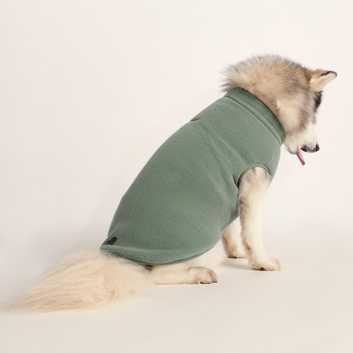 Rover Sherpa Dog Coat L - Light Forest - Image 2