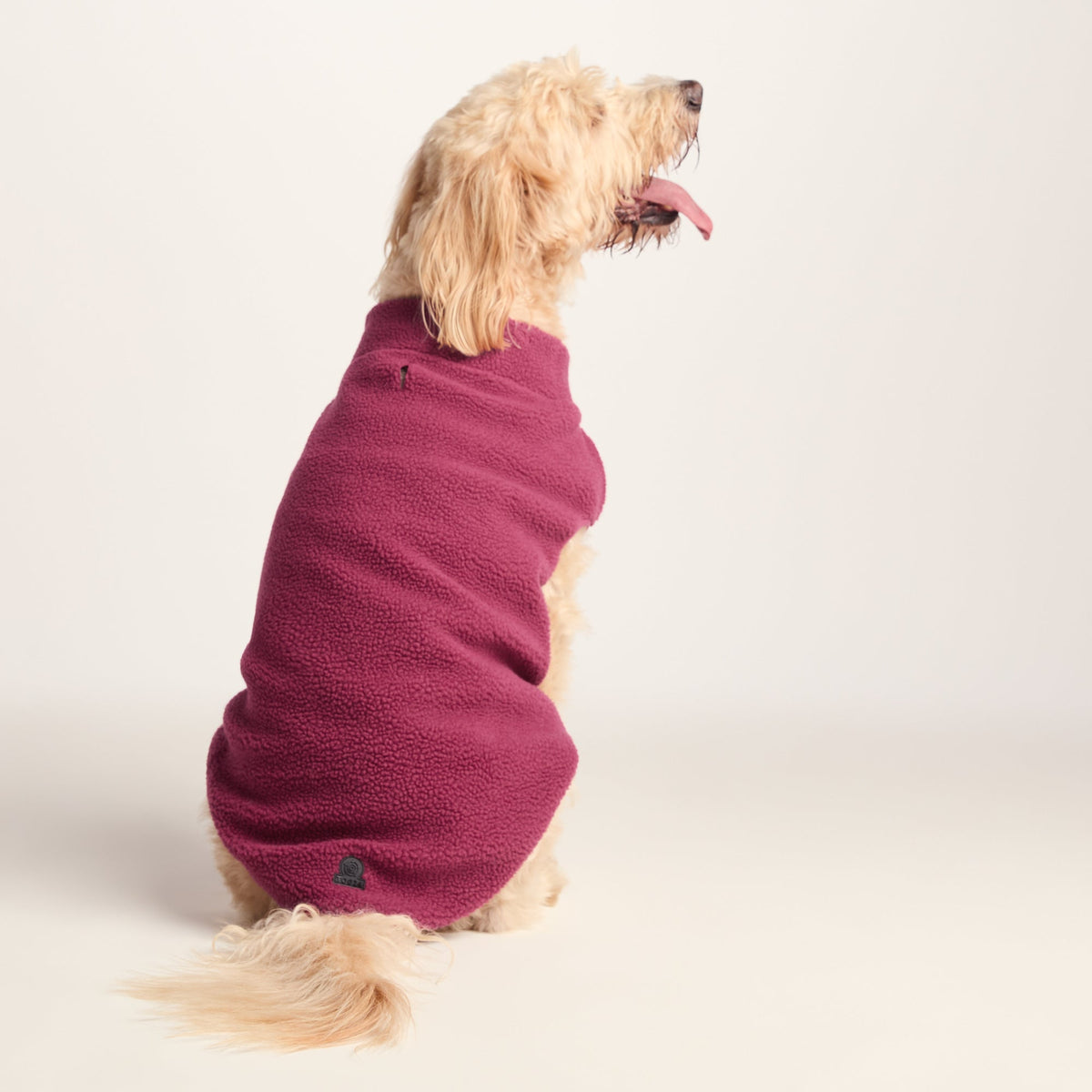 Rover Sherpa Dog Coat XL - Washed Burgundy - Image 2