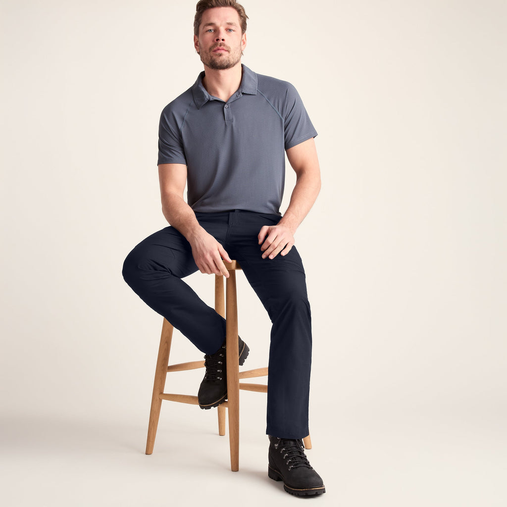 Rowland Mens Performance Trousers Long - Navy - Image 4