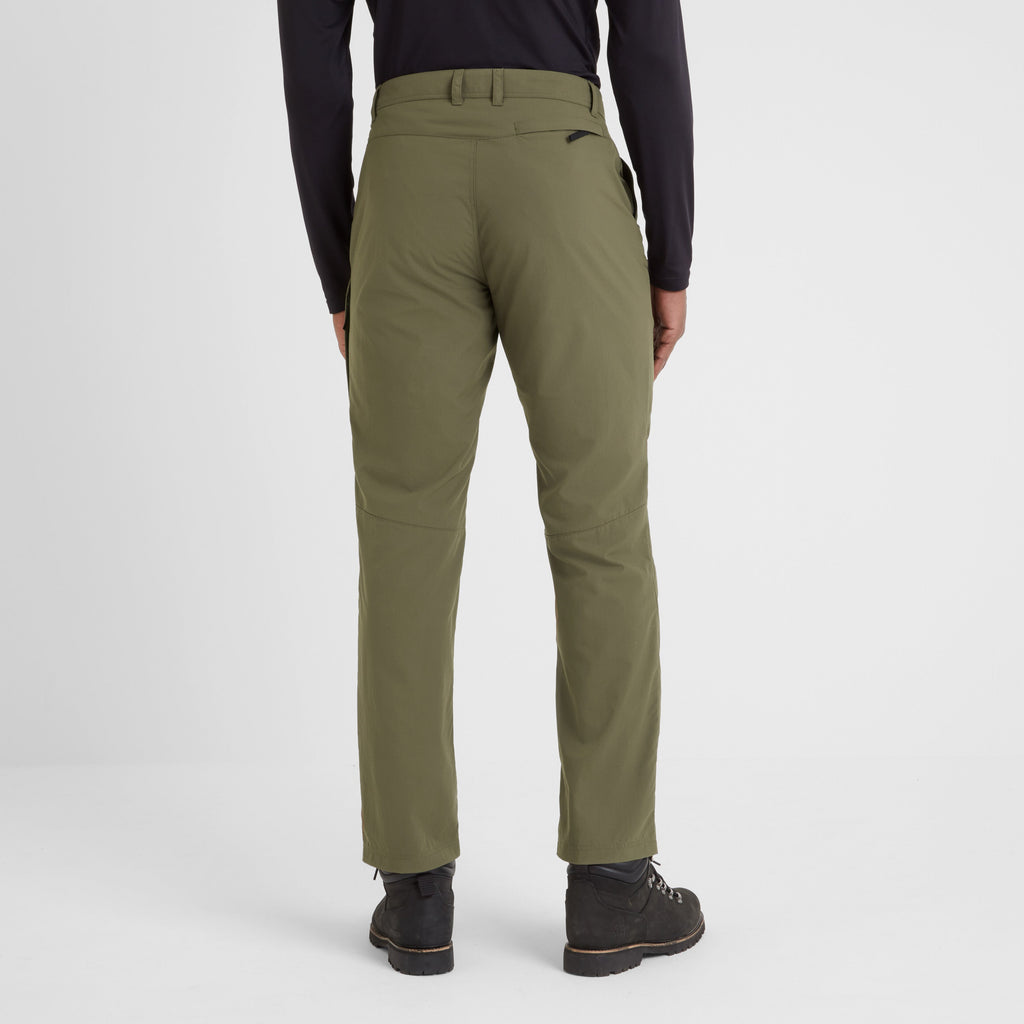 Rowland Mens Performance Trousers Short Leg - Khaki - Image 3