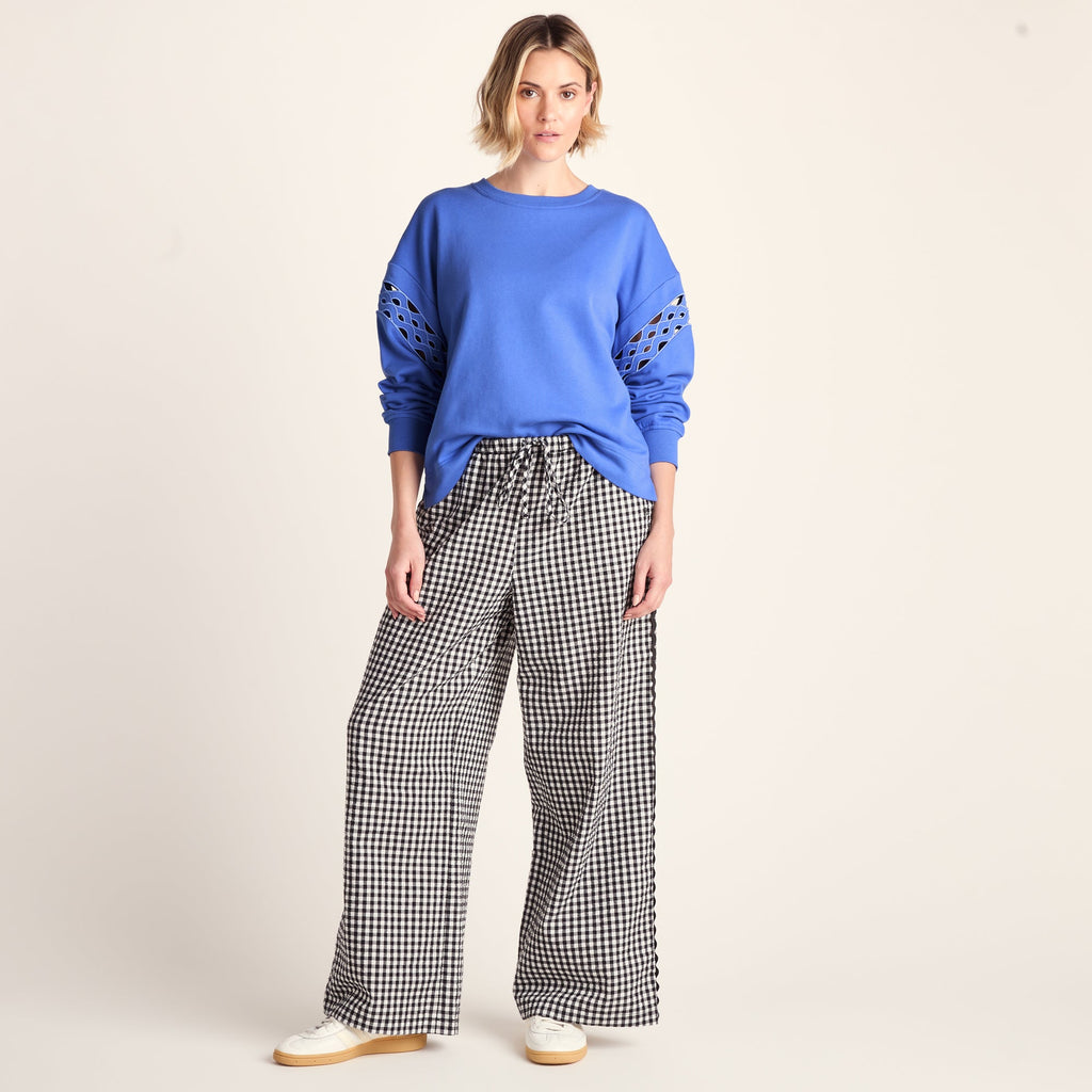 Samara Womens Relaxed Fit Supersoft Sweat - Cornflower Blue - Image 2