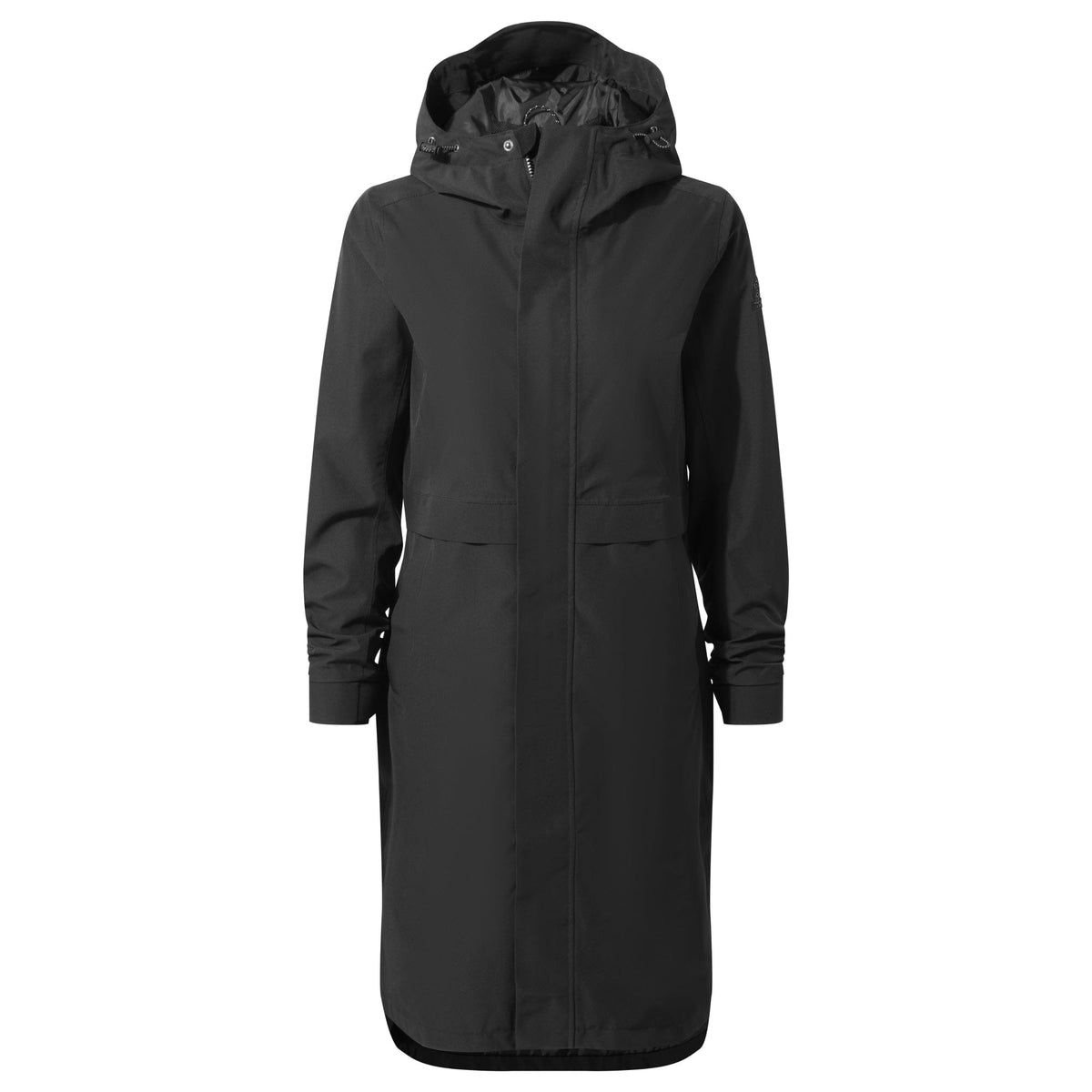 Saunter Womens Long Waterproof Jacket - Black - Image 9