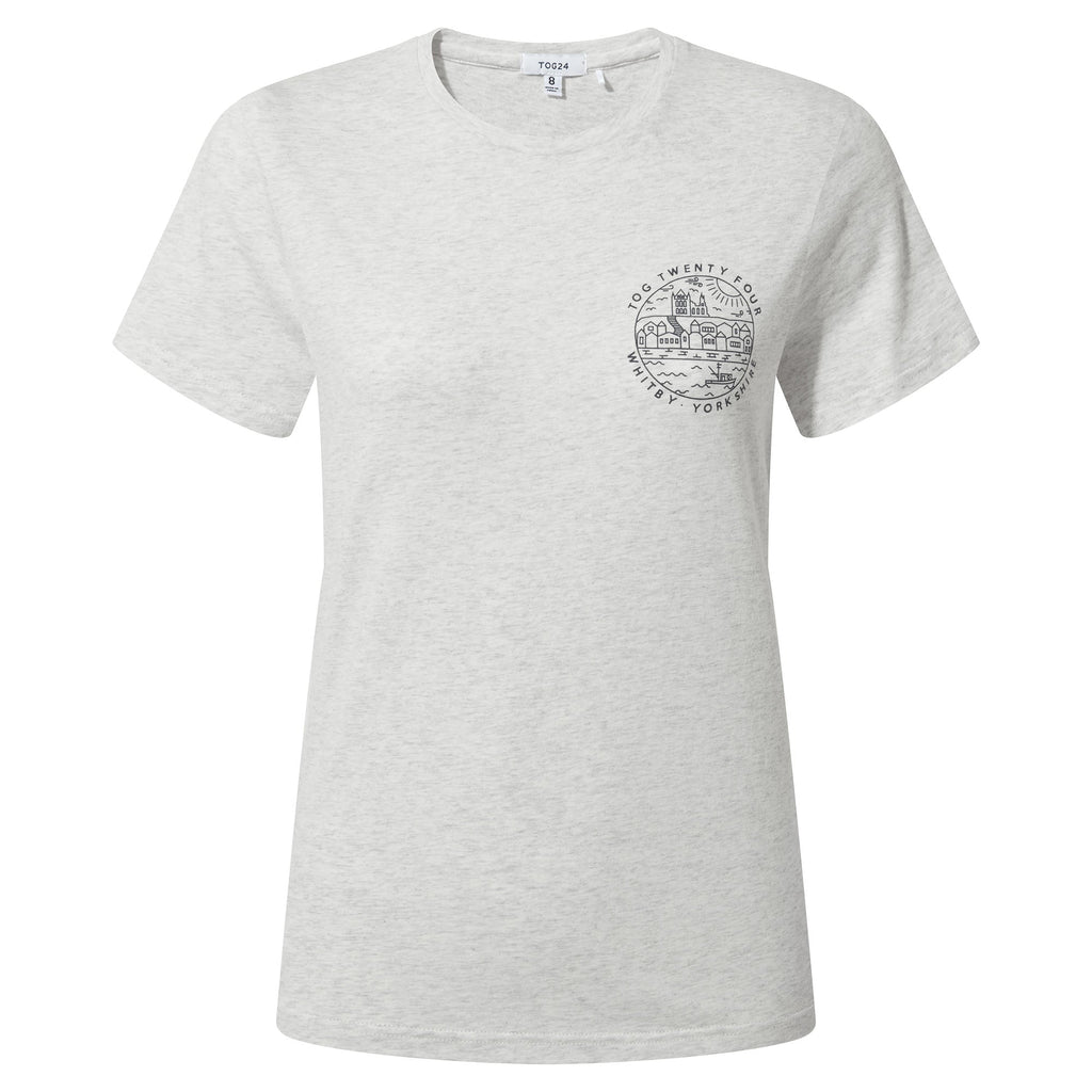 Seaside Womens 100% Cotton T-Shirt - Ice Grey Marl - Image 6