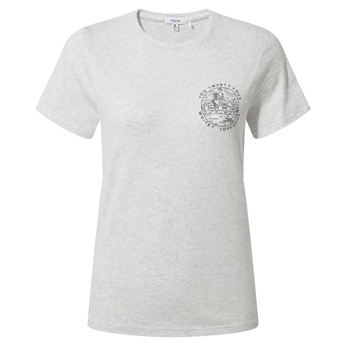 Seaside Womens 100% Cotton T-Shirt - Ice Grey Marl - Image 6