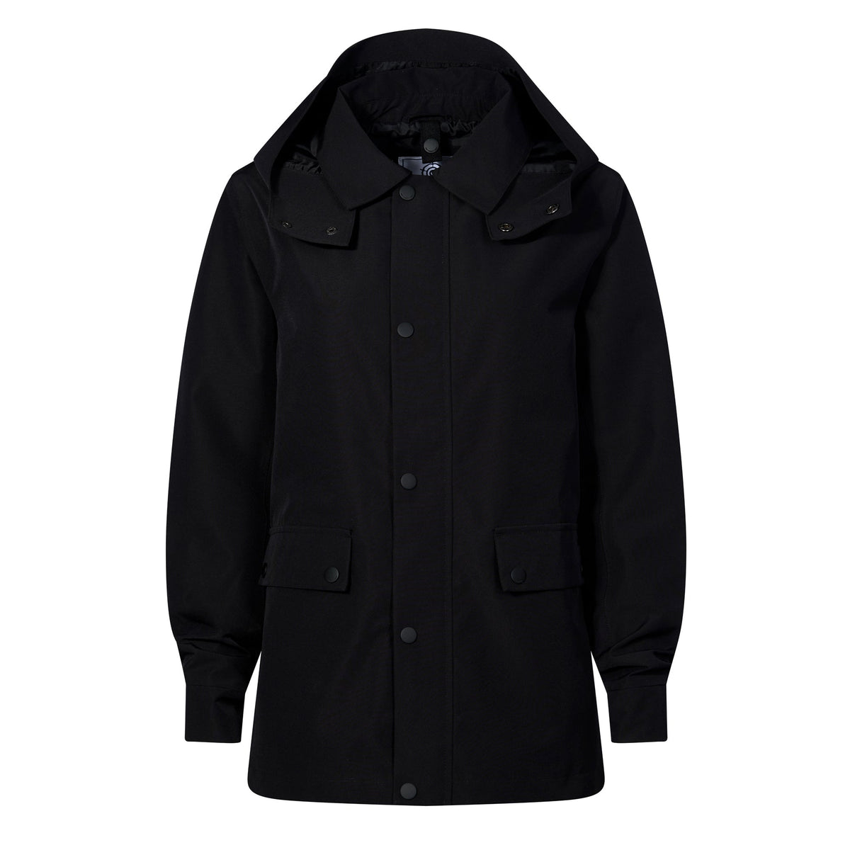Shea Womens Waterproof Trench Coat - Black - Image 11