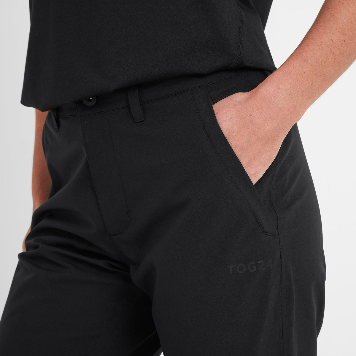 Silsden Womens Waterproof Trousers Long - Black - Image 5