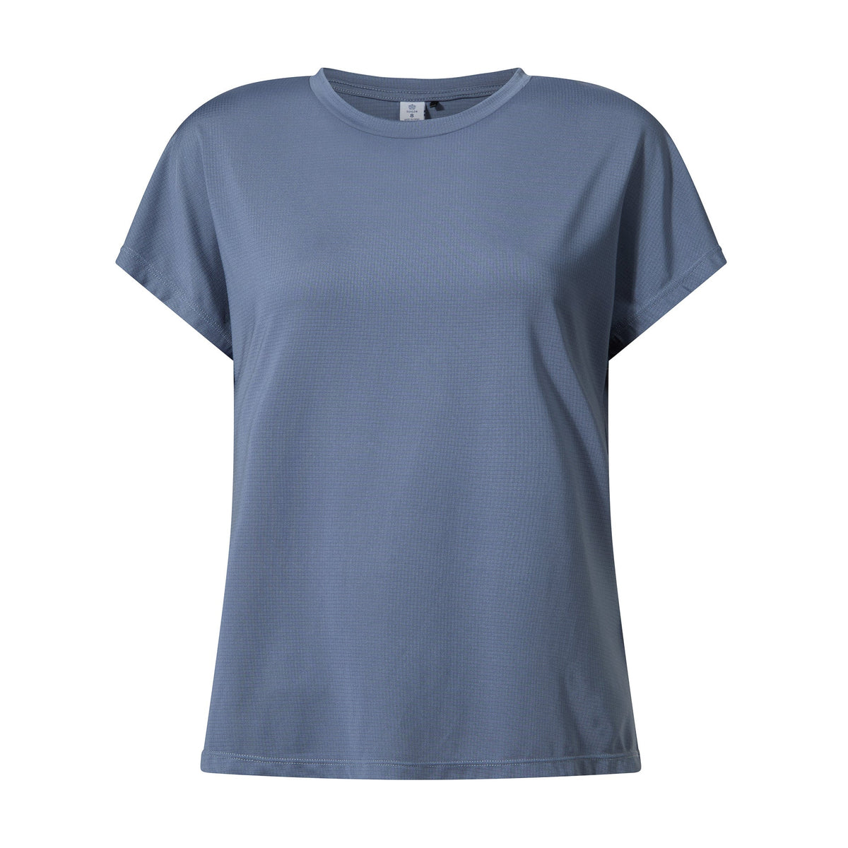 Skyla Womens Short Sleeve Performance Top - Smokey Blue - Image 8