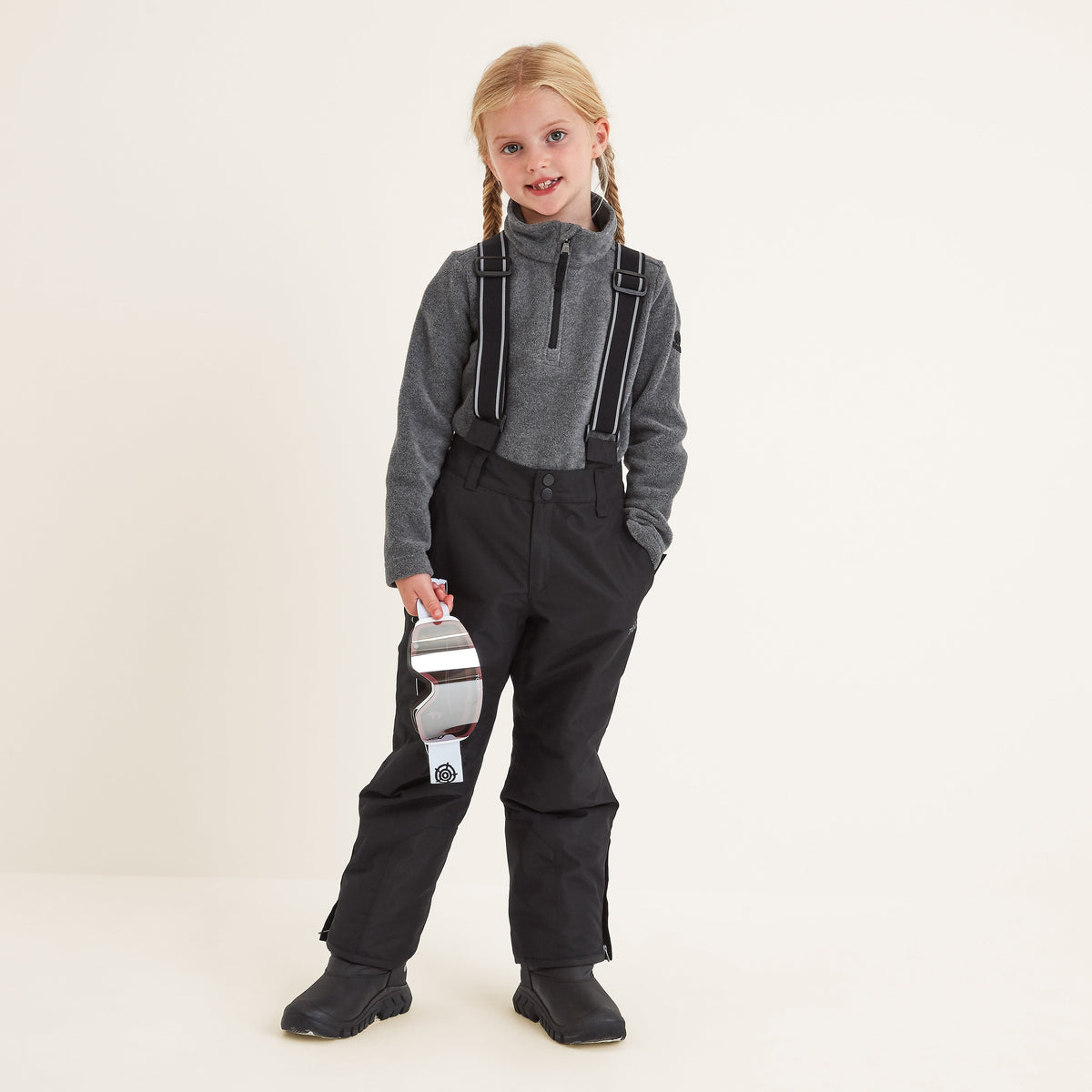 Slalom Kids Salopette - Black - Image 3
