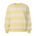 Tara Womens Relaxed Fit Supersoft Sweat - Butter Yellow Stripe - Image 7