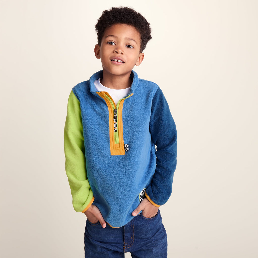 Texel Kids Shaun the Sheep Fleece Zip Neck - Bluebell - Image 4