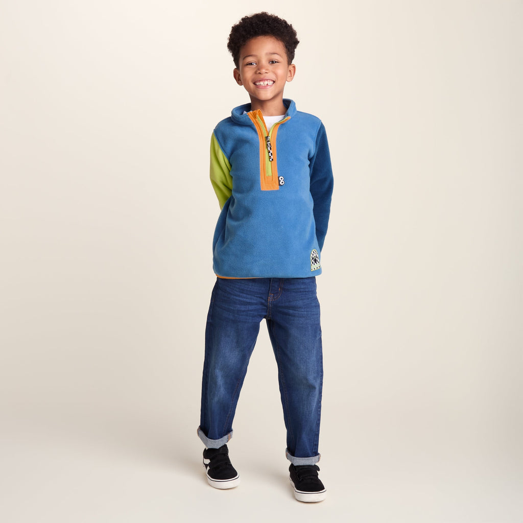 Texel Kids Shaun the Sheep Fleece Zip Neck - Bluebell - Image 5