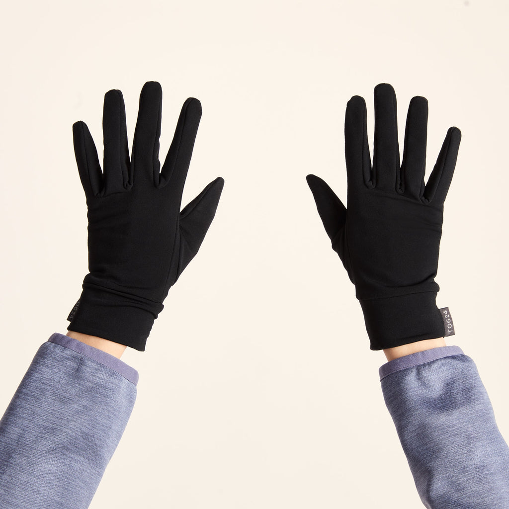 Trace Lightweight Stretch Gloves - Black - Image 2