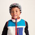 Uda Kids Shaun the Sheep Knit Hat - Black White Checkerboard
