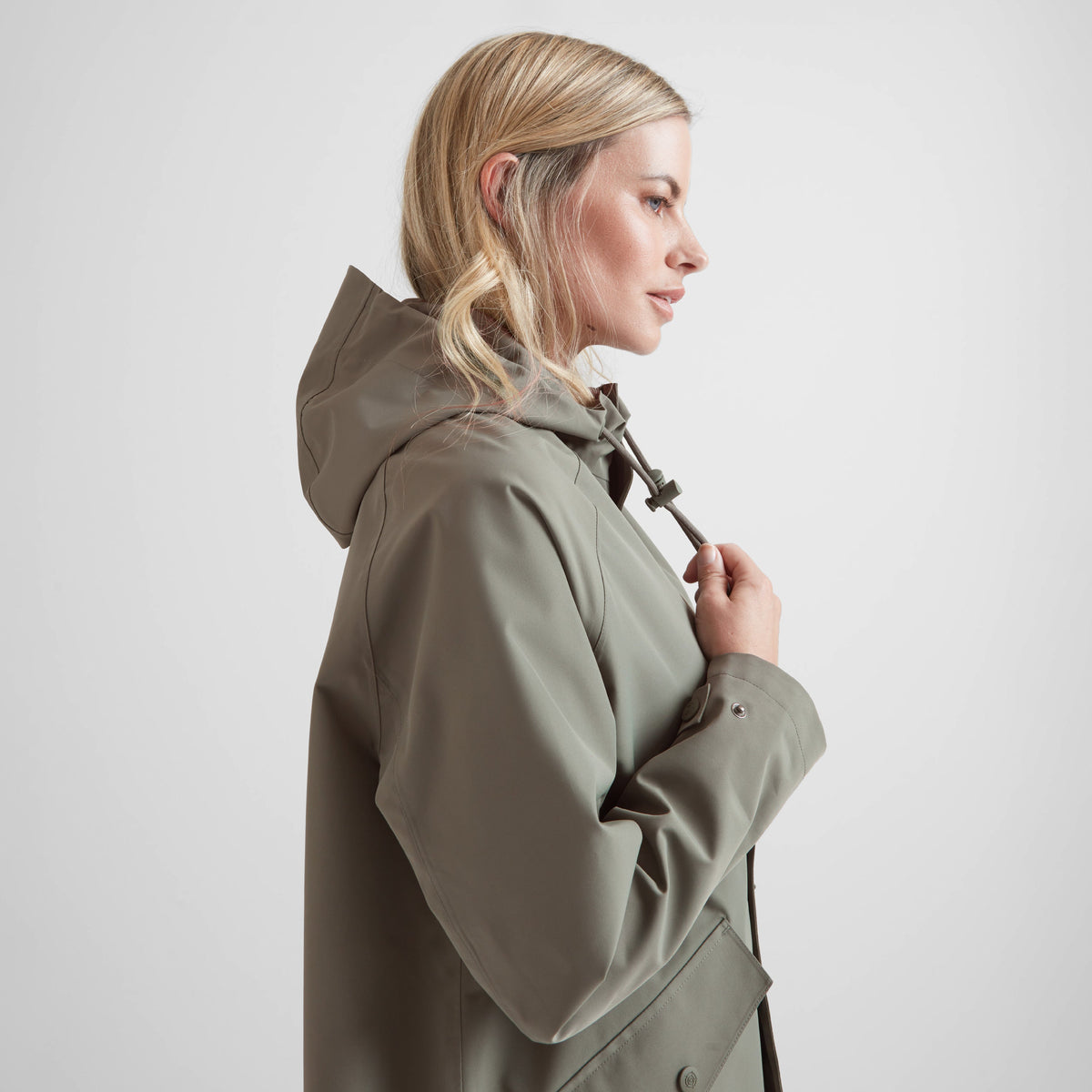 Vena Womens Waterproof Jacket - Pale Khaki - Image 8