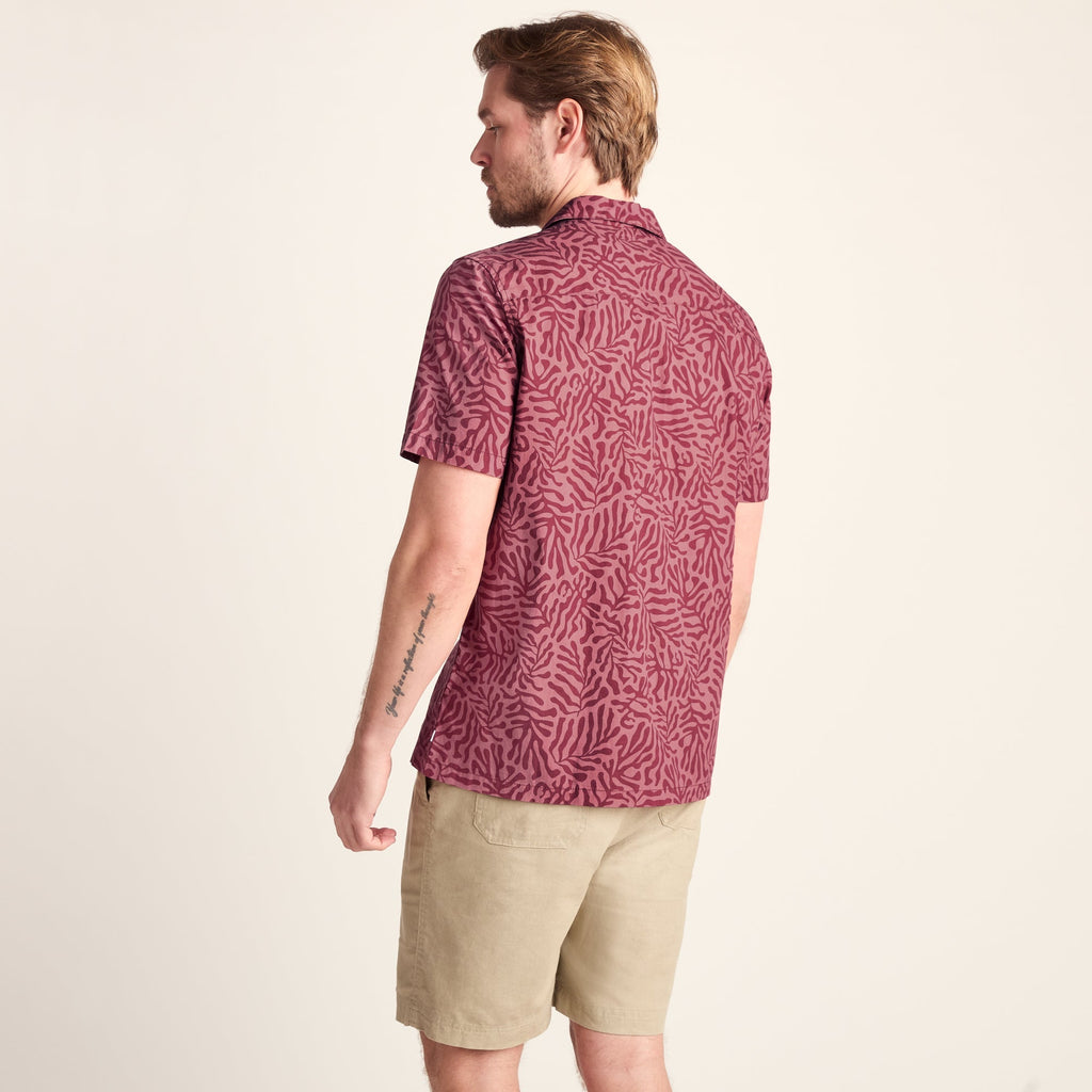 Wallsend Mens Short Sleeve 100% Cotton Supersoft Shirt - Redwood - Image 4