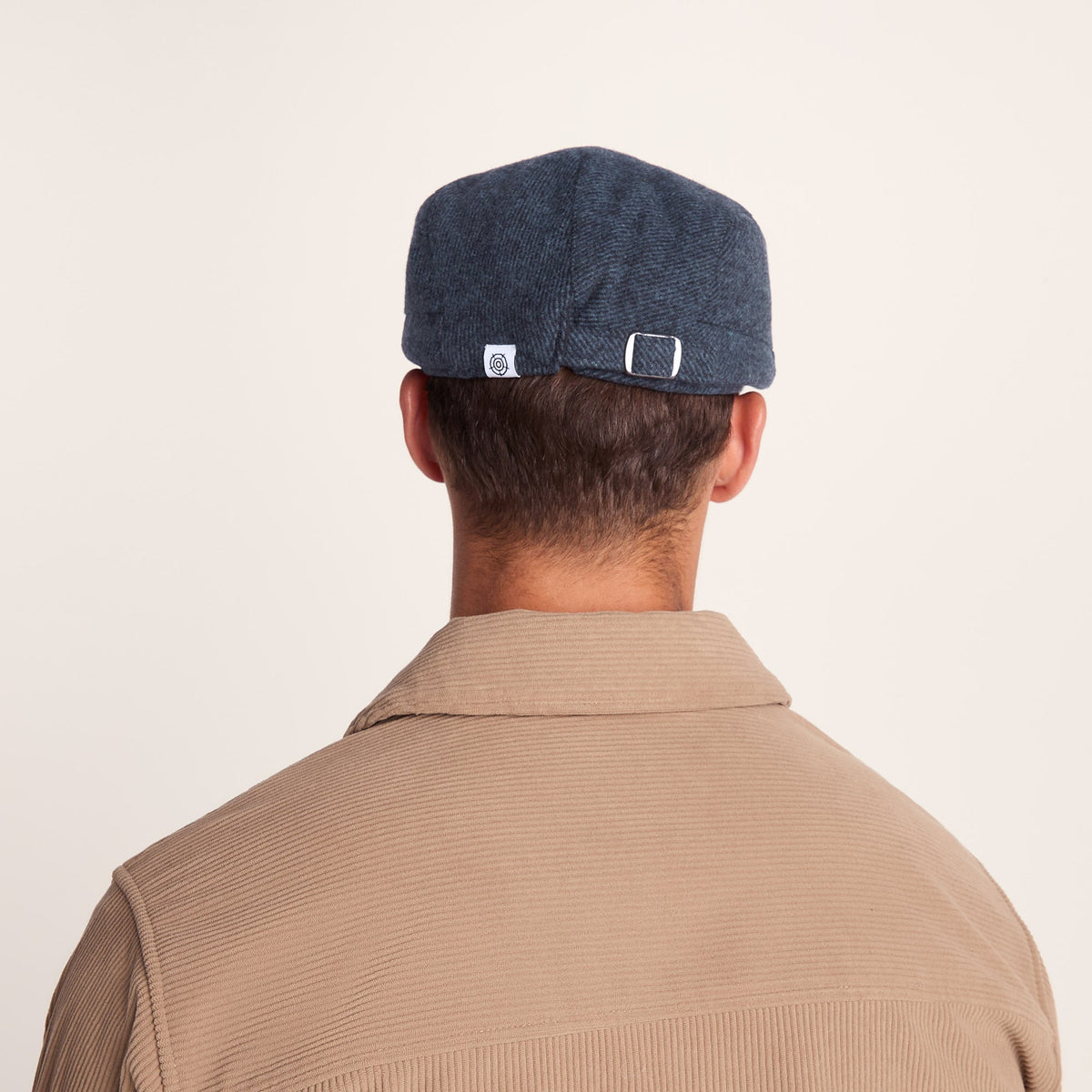 Weighton Knit Flat Cap - Blue Marl - Image 4