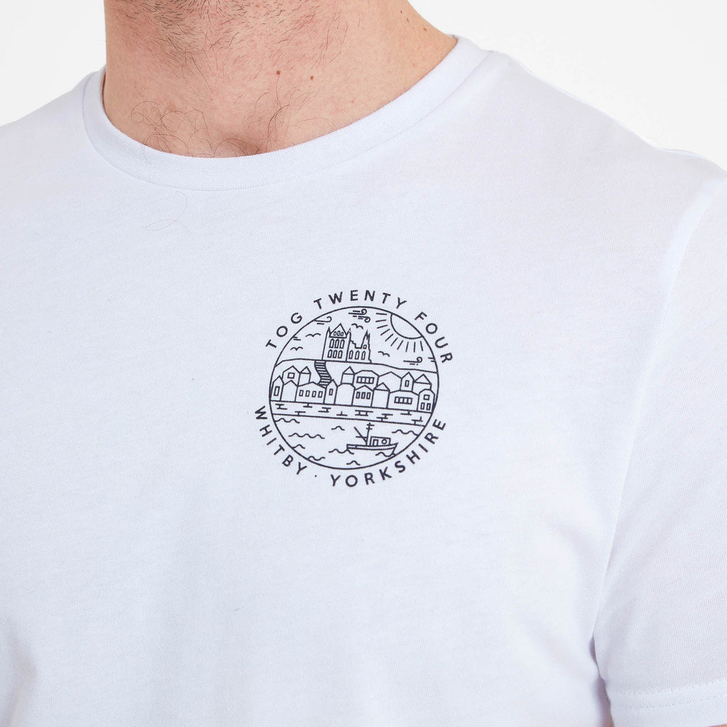 Whitby Mens 100% Cotton Supersoft T-Shirt - White - Image 7