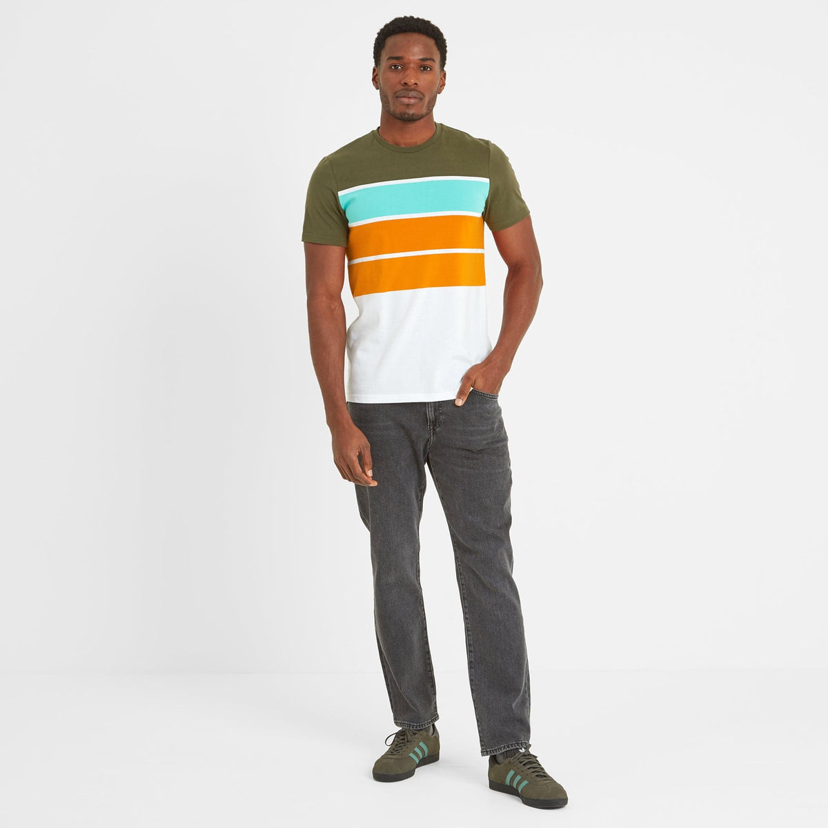 Whitwick Mens T-Shirt - Khaki - Image 5