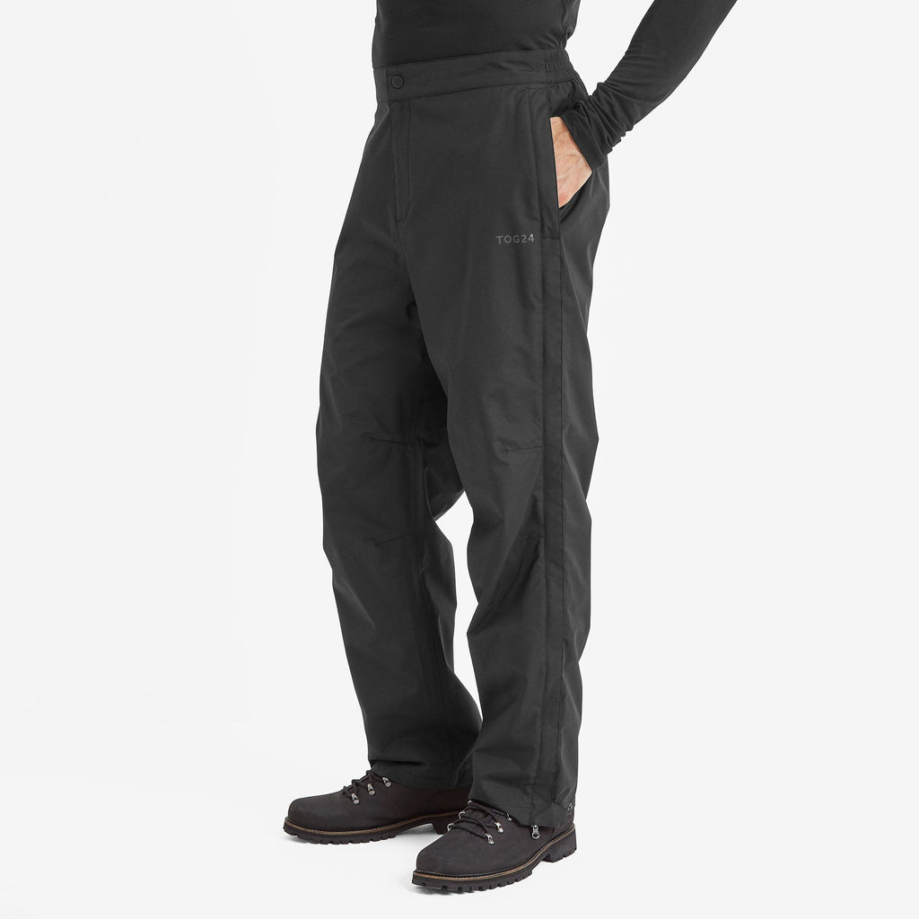 Wigton Mens Waterproof Trousers Short - Black - Image 2