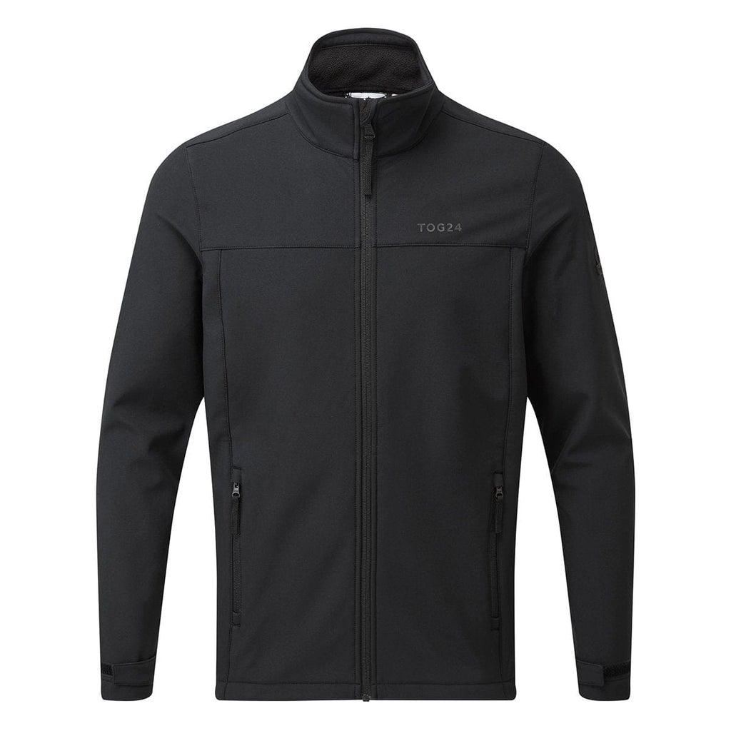 Feizor Mens Shower Resistant Softshell Jacket - Black - Image 7