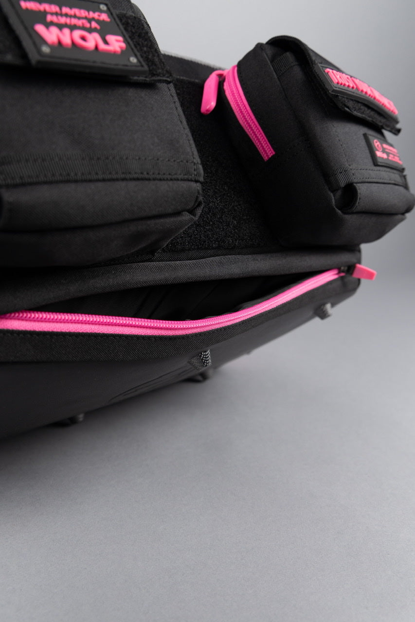 20L Mini Duffle Bag Black Neon Pink - Image 42