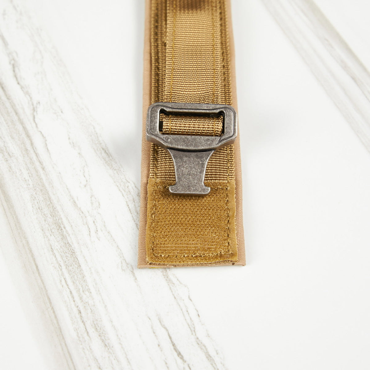 Tactical Nylon Dog Collar Khaki - Image 3