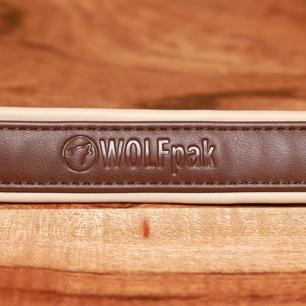 Luxury Dog Collar Sepia Brown & Neutral - Image 3