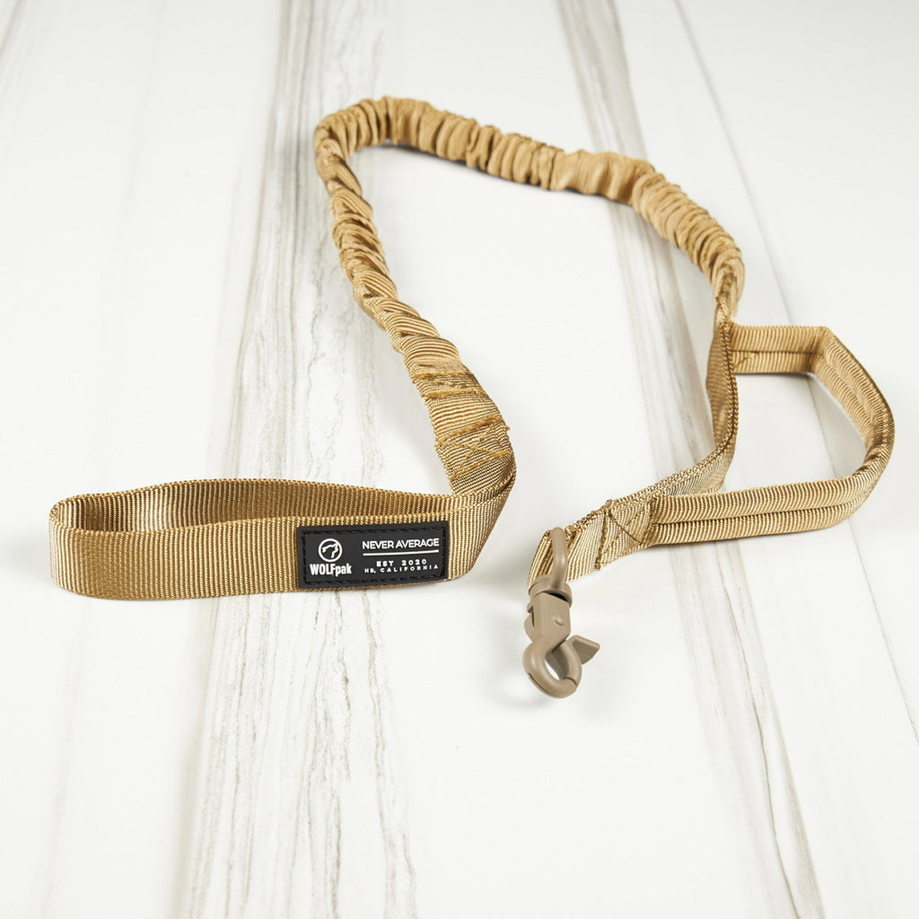 Tactical Nylon Leash Khaki - Image 3