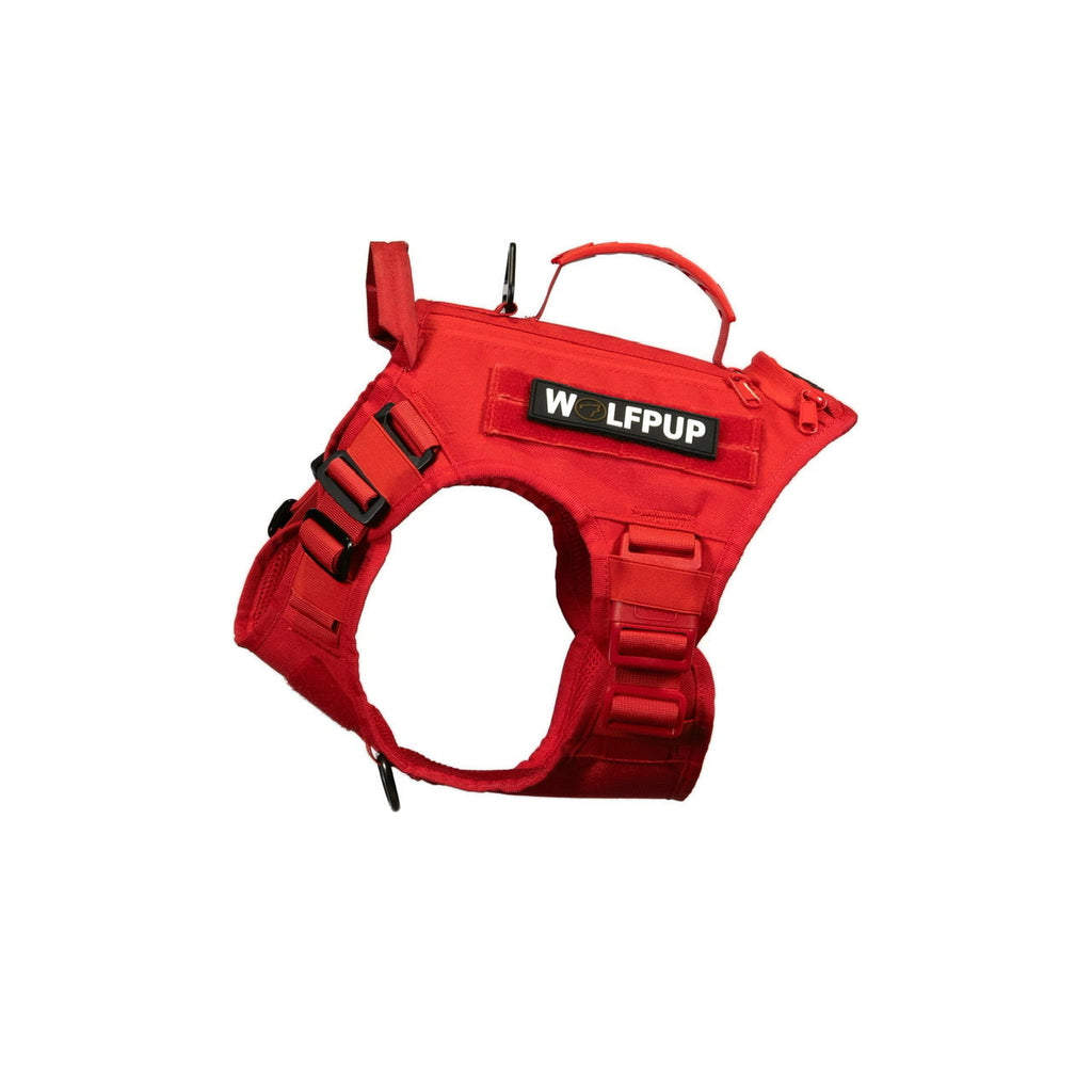 Elite Red Tactical Dog Vest Harness - Image 2