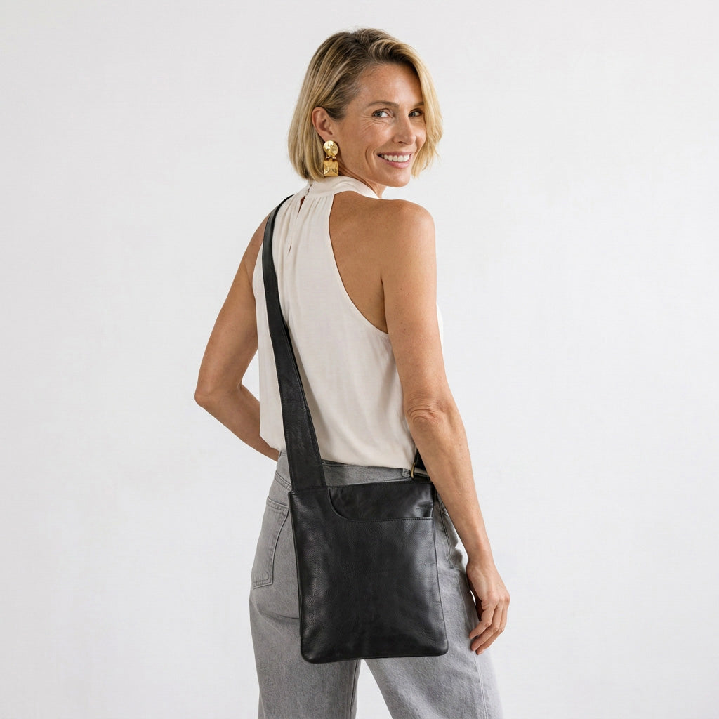 Athena Leather Crossbody Bag - Image 13