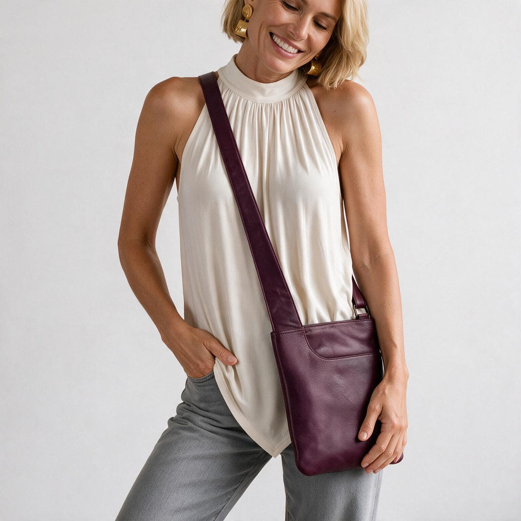 Athena Leather Crossbody Bag - Image 10