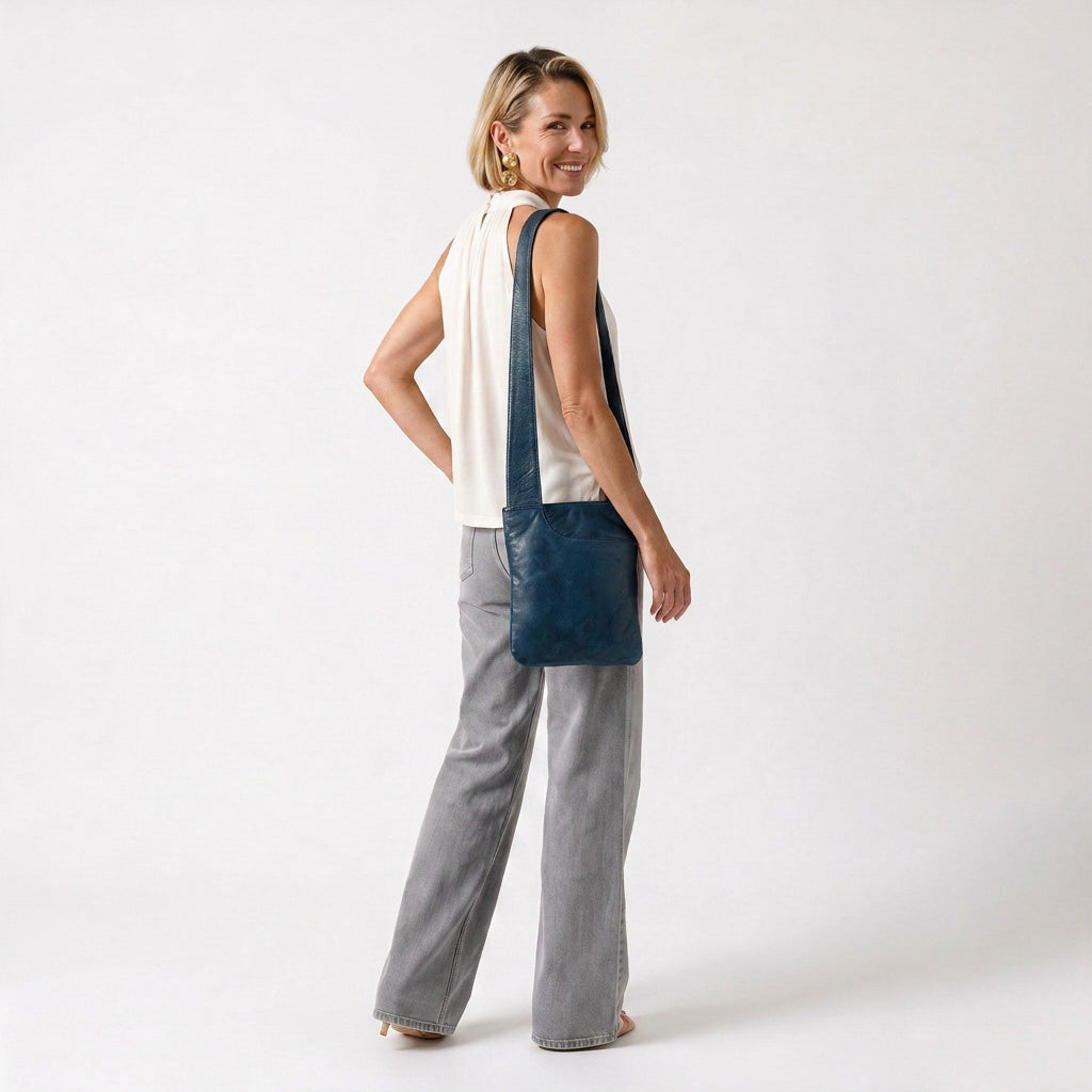 Athena Leather Crossbody Bag - Image 4