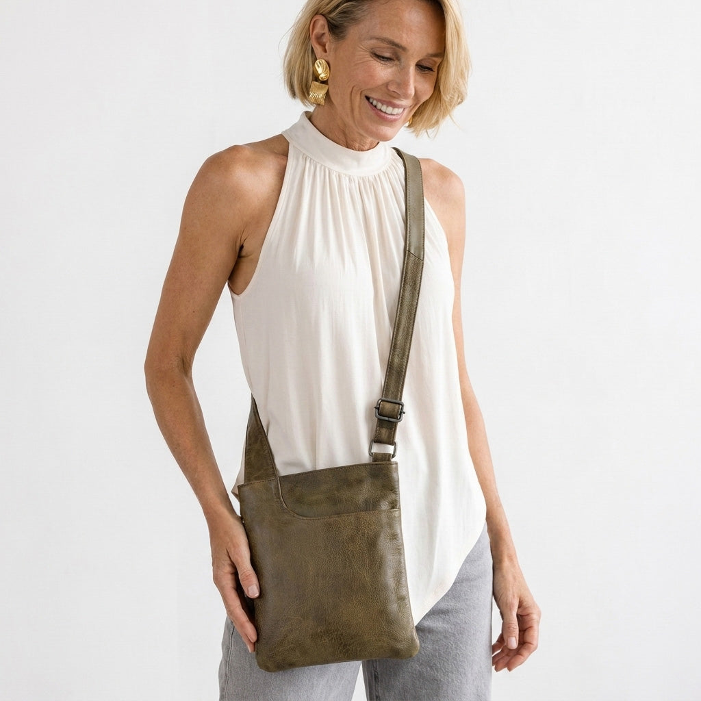 Athena Leather Crossbody Bag - Image 29