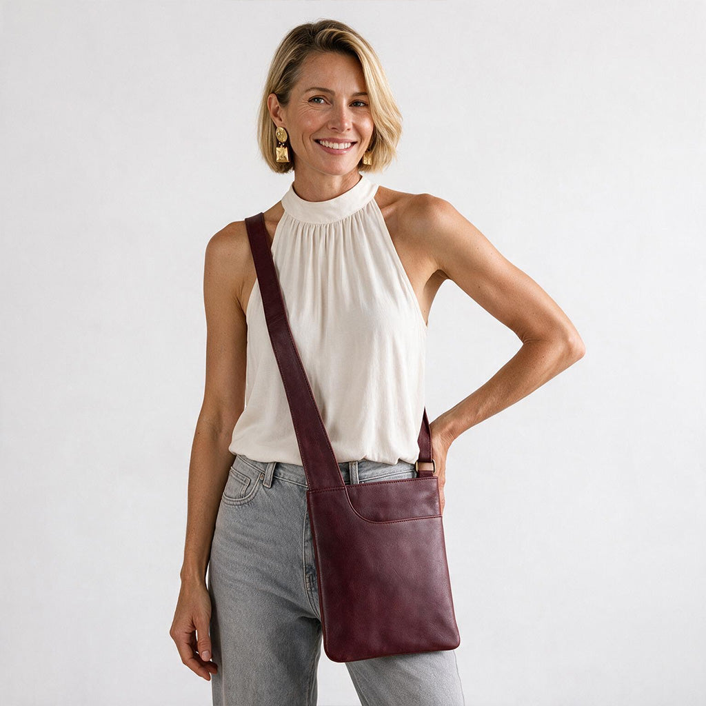 Athena Leather Crossbody Bag - Image 20